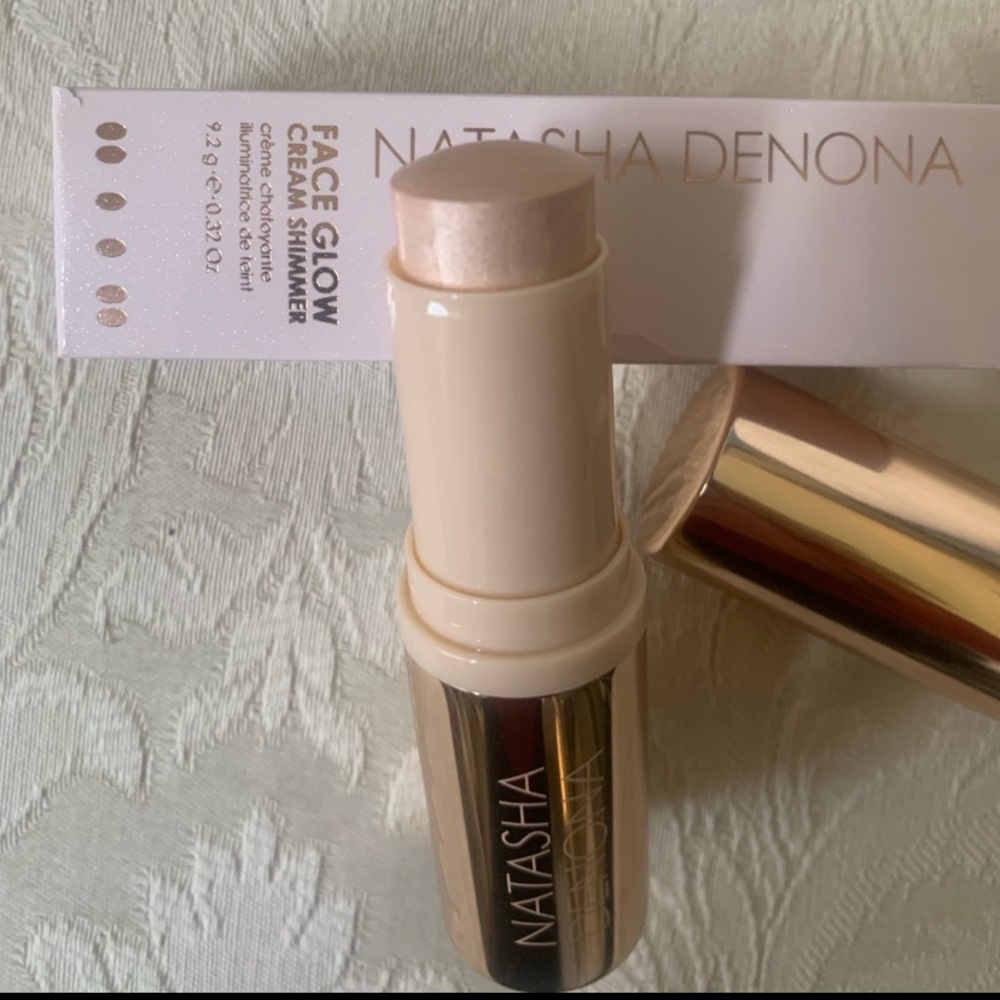 Natasha Denona Face Glow Cream Shimmer Highlighter Stick 01 Light BNIB